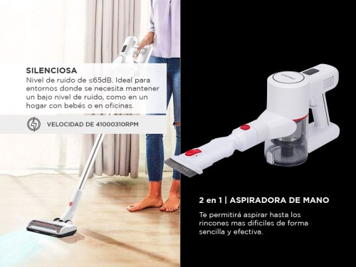 Aspiradora Inalámbrica Gadnic 3 En 1 Vertical y de Mano 135W