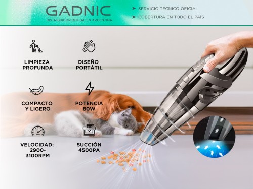 Aspirador De Mano Portátil Gadnic Para Hogar Y Automóvil