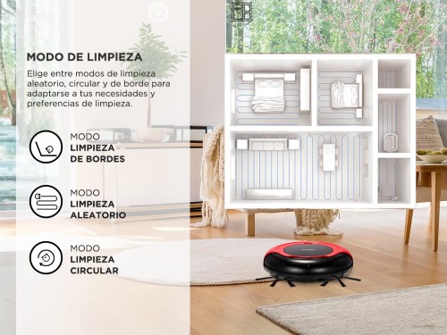 Aspiradora Robot Gadnic Sensor de Protección Contra Caídas