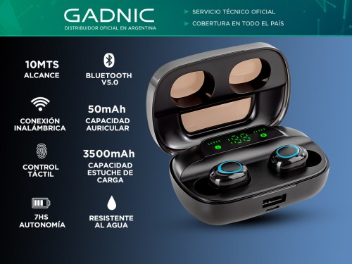 Auricular In Ear Gadnic AQUA S11 TWS Bluetooth