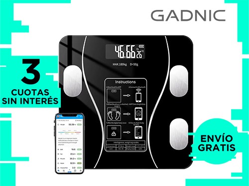 Balanza de Baño Gadnic Digital con APP