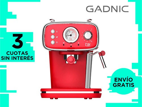 Cafetera Express Gadnic CME08 Home Pro 1050W 19 Bar Con Espumador