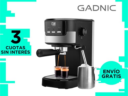 Cafetera Gadnic CME01 Expreso Automática Espumador Acero Inoxidable 95