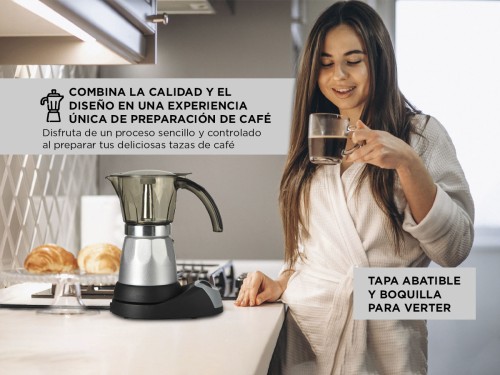 Maquina de Cafe Mokka Gadnic Eléctrica 300ml