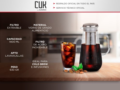 Cafetera Para Cold Brew Gadnic Ice Café Frío Icé Latte