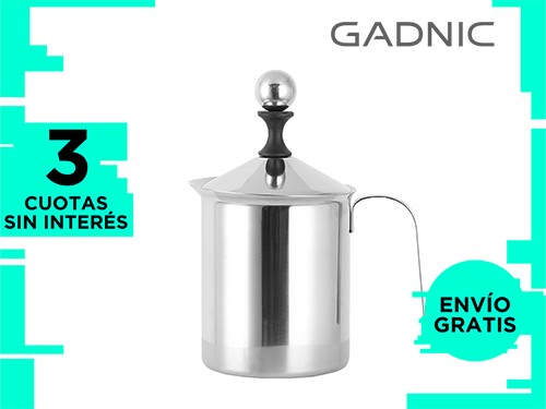 Jarra Espumador de leche Gadnic Miliki acero inoxidable 400ml