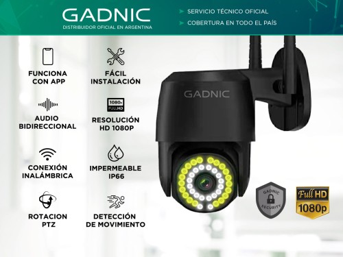 Cámara de Seguridad Gadnic Audio Bidireccional