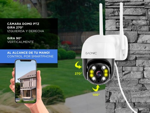 Cámara de Seguridad Gadnic P245F22 Domo 3MP IP66 Wifi Visión Nocturna