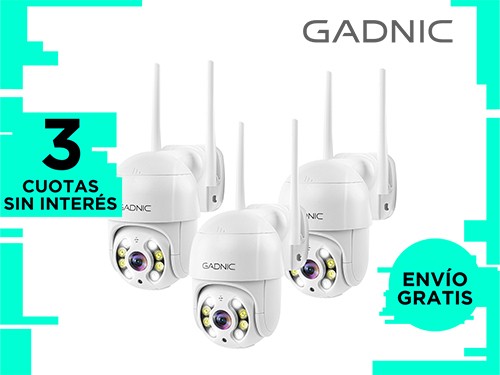 Camaras de Seguridad Wifi IP Gadnic DM200W x3 Full HD Motorizada