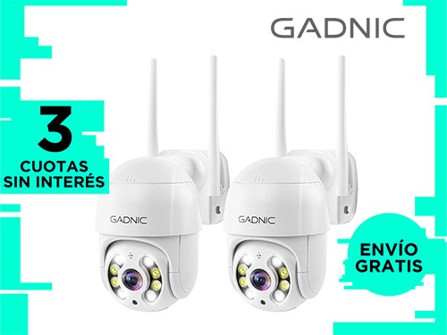 Camaras de Seguridad Wifi IP Gadnic DM200W x2 Full HD Motorizada