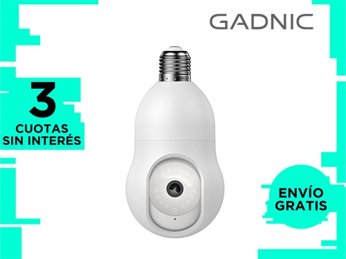 Cámara de Seguridad IP Gadnic tipo Lámpara