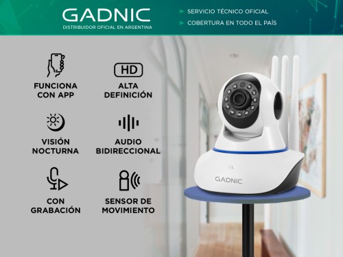 Cámara de Seguridad Gadnic con 3 Antenas