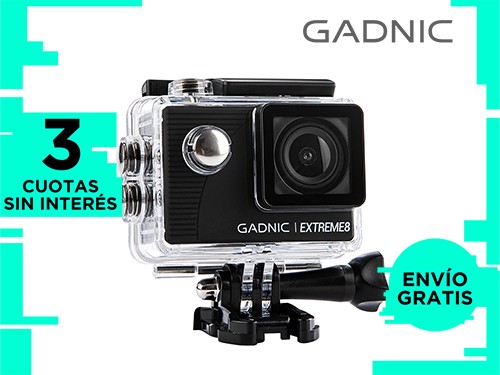 Cámara Deportiva Gadnic Extreme8 Full Hd Sumergible 30mts + Batería Ex