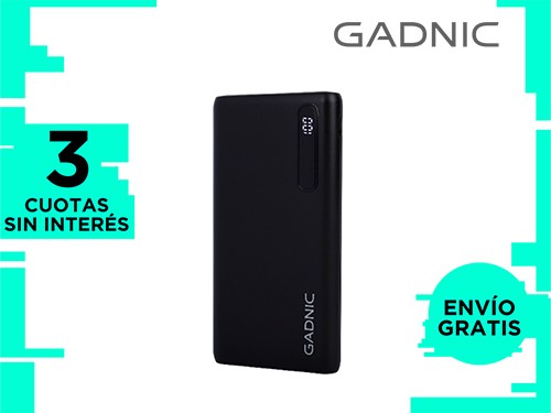 Cargador Portátil Gadnic BC-19 20000 mAh Carga Rápida USB C