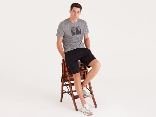 Bermuda Jogger Liso Negro