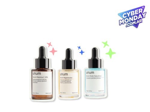 Trio Serum Regenerador Hialuronico y Vitamina C Unum