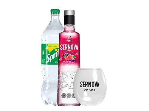 1 Sernova 700ml + 1 Vaso Sernova 500ml (acrílico) + Sprite 2.25lts