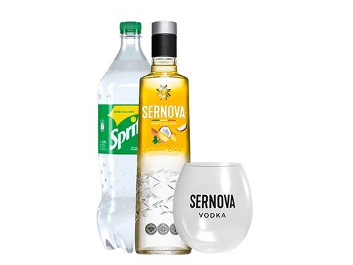 1 Sernova 700ml + 1 Vaso Sernova 500ml (acrílico) + Sprite 2.25lts