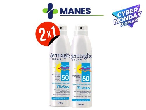 DERMAGLÓS PROTECTOR SOLAR NIÑOS FPS50 SPRAY CONTINUO X170ML