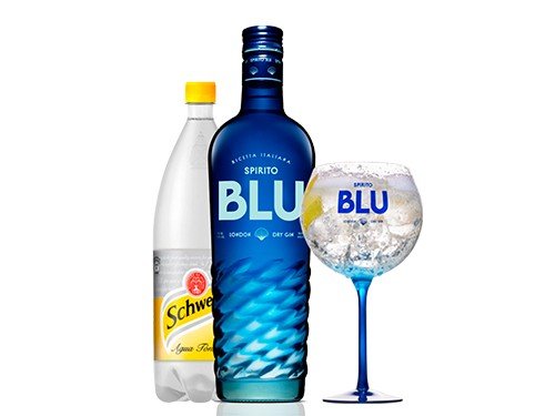 Gin Spirito Blu London Dry 700cc + Copón Spirito Blu + Tónica