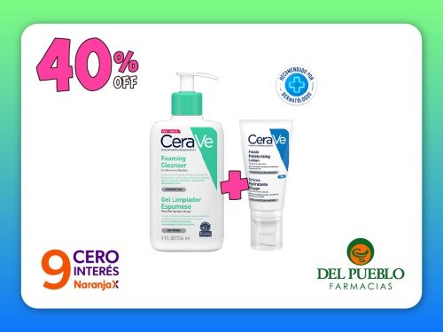 Combo CeraVe Gel Limpiador Espumoso + Loción Hidratante