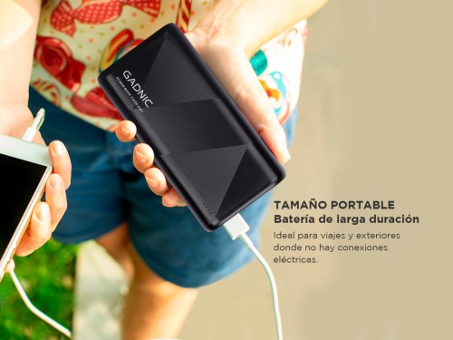 Cargador Portátil Gadnic Energy Power 22000 mAh 2 USB Carga Rápida