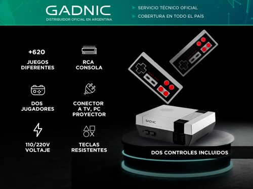 Consola de Juegos Arcade Retro Gadnic GM2