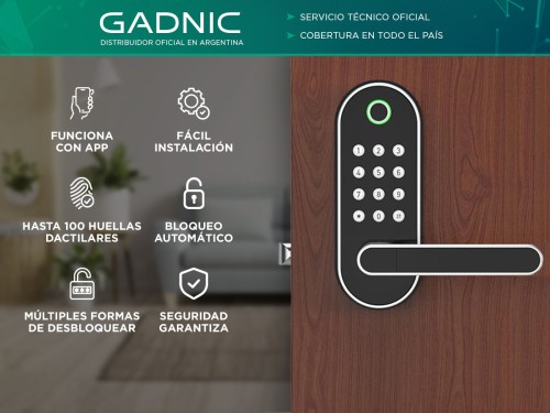 Cerradura Digital Inteligente Gadnic con Huella