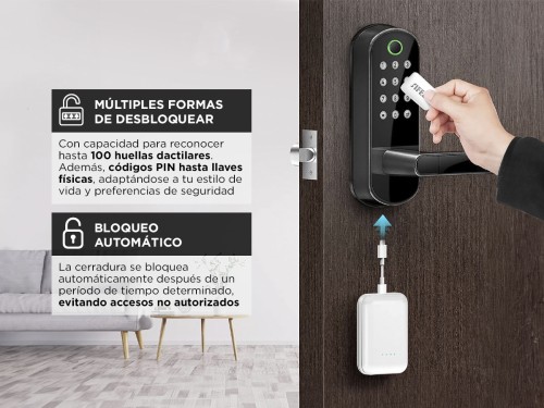 Cerradura Digital Inteligente Gadnic con Huella