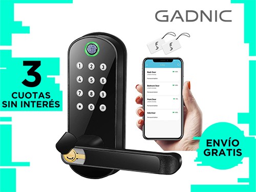 Cerradura Digital Inteligente Gadnic con Huella