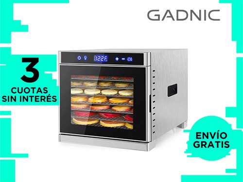 Deshidratador de Alimentos Gadnic 8 Bandejas