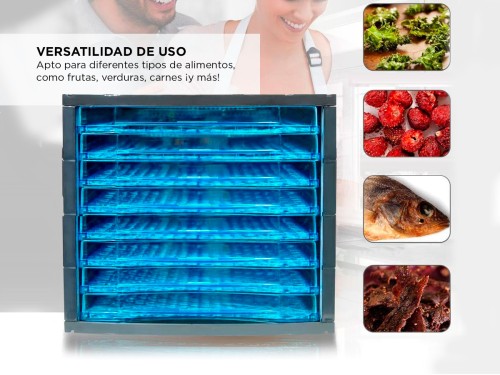 Deshidratador de Alimentos Gadnic 8 Bandejas 630W