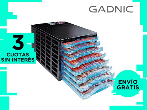 Deshidratador de Alimentos Gadnic 8 Bandejas 630W