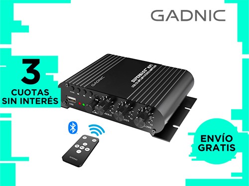 Amplificador Bluetooth Gadnic Potencia Para Auto