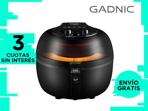 Freidora de Aire Gadnic F70 Sin Aceite 7 Litros 1400w Timer Control Te