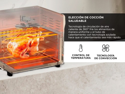 Freidora Horno De Aire Gadnic 1700W Digital