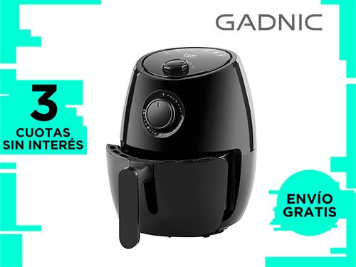 Freidora de Aire Gadnic F20 Sin Aceite 2Lts 1000w Comida Saludable Con