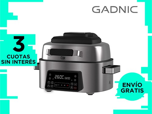 Freidora Electrica De Aire Gadnic 1660W 220V Display DigitaL 6 Litros