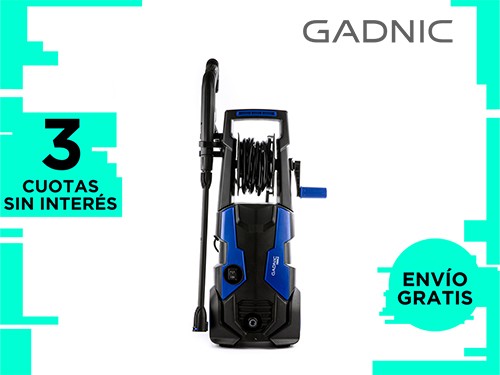 Hidrolavadora Gadnic KP2000 Alta Presión Gadnic 1400w 120 Bar Con Rued