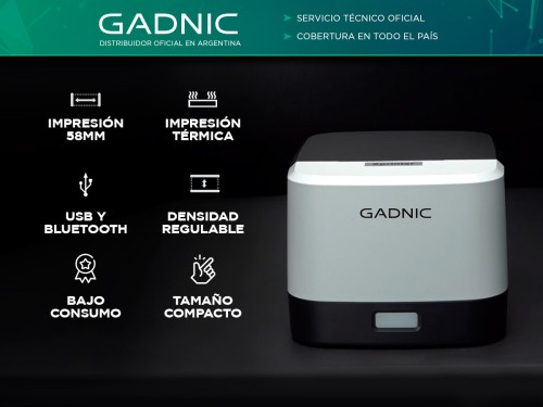 Impresora Térmica Directa Gadnic IMP30 Densidad de Impresión Ajustable