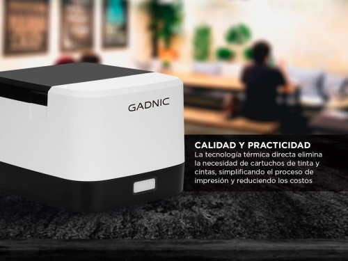 Impresora Térmica Directa Gadnic IMP30 Densidad de Impresión Ajustable