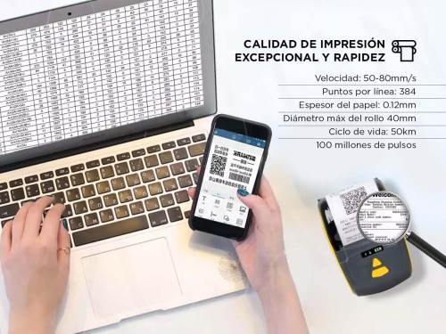 Impresora Portátil Bluetooth Térmica Inalámbrica Ticket 58mm