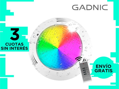 Lampara Led Gadnic Pileta 35w Luminaria Luz Rgb Color