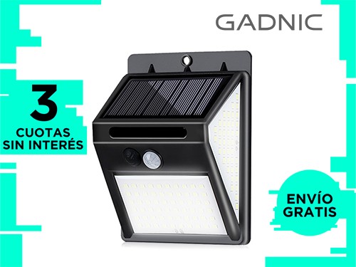 Luz LED Solar Para Exteriores Gadnic DLDS13 Impermeable IP65