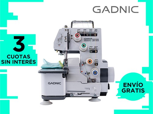 Máquina de Coser Overlock Gadnic SW8800 Semi Industrial 4 y 3 Hilos Lu