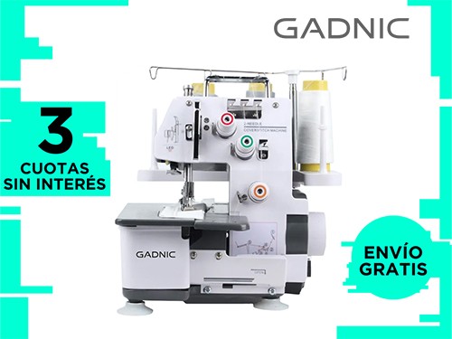 Máquina de Coser Gadnic Collareta Interlock de 3 Hilos Semi Industria