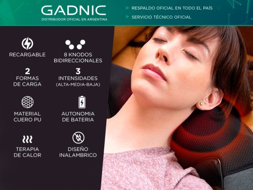 Masajeador De Cuello Gadnic Yapeyú Cervical Recargable Shiatsu