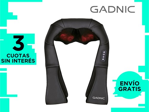 Masajeador Gadnic Cedro Cervical 8 Nodos Shiatsu Terapia de Calor 3 Ni