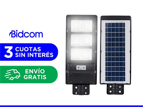 Reflector Solar Led 200W Gadnic S-LIGHT9 Sensor De Movimiento Exterior