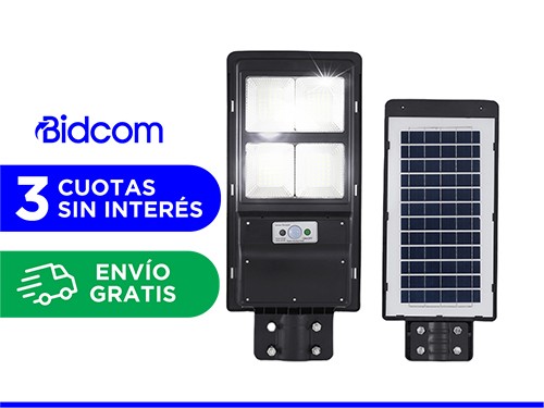 Reflector Solar Led 100w Gadnic S-LIGHT8 Con Sensor de Movimiento Para